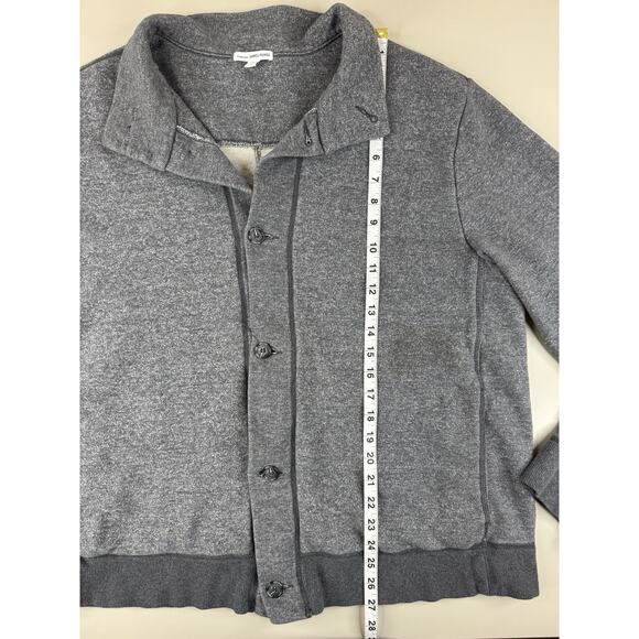 James Perse Standard Button Front Cardigan Sweater Men’s Size 4 XL Grey USA - Picture 5 of 12